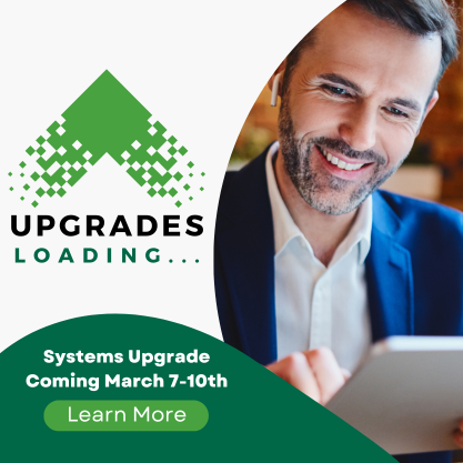 Upgrades loading image. Eastern Savings Bank systems upgrade coming March 7-10 with link to consumer information page.